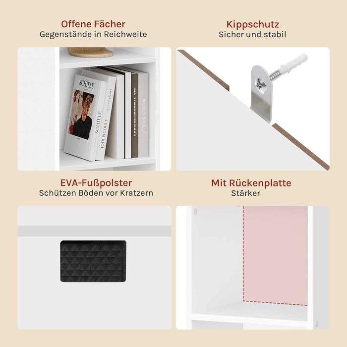 Nowy regał na książki WOLTU / półka /szafka / organizer / półki !K264!