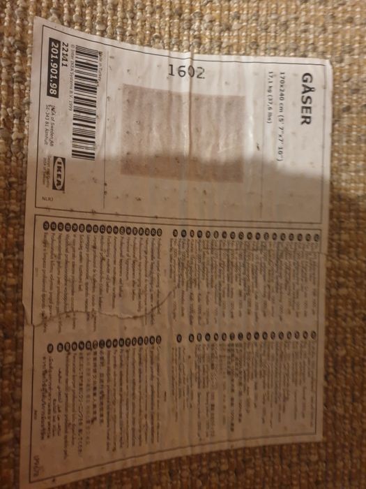 Dywan Gaser Ikea 170x240 cm