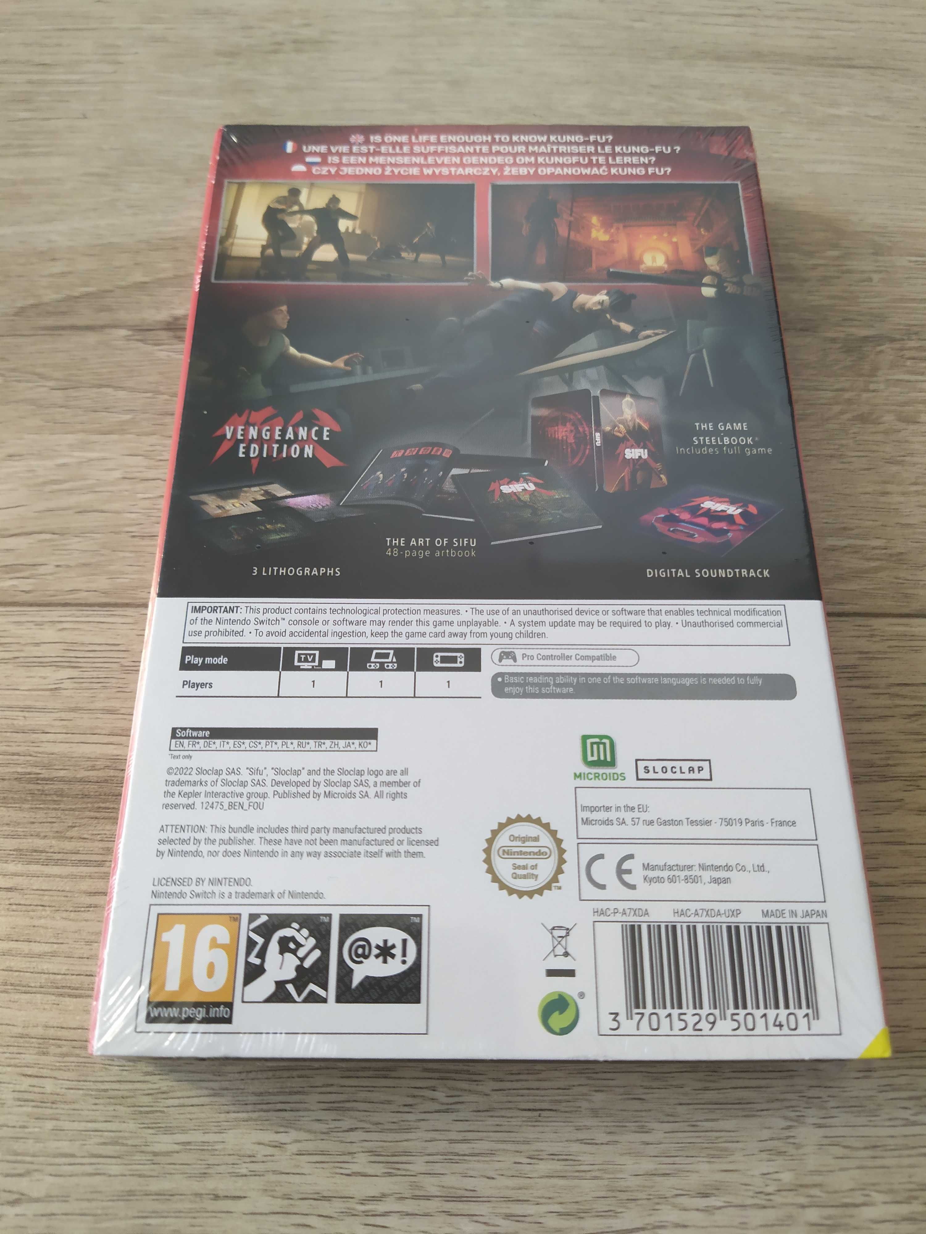 Sifu - Vengeance Edition [SWITCH] (PL) Steelbook - Nowa w folii