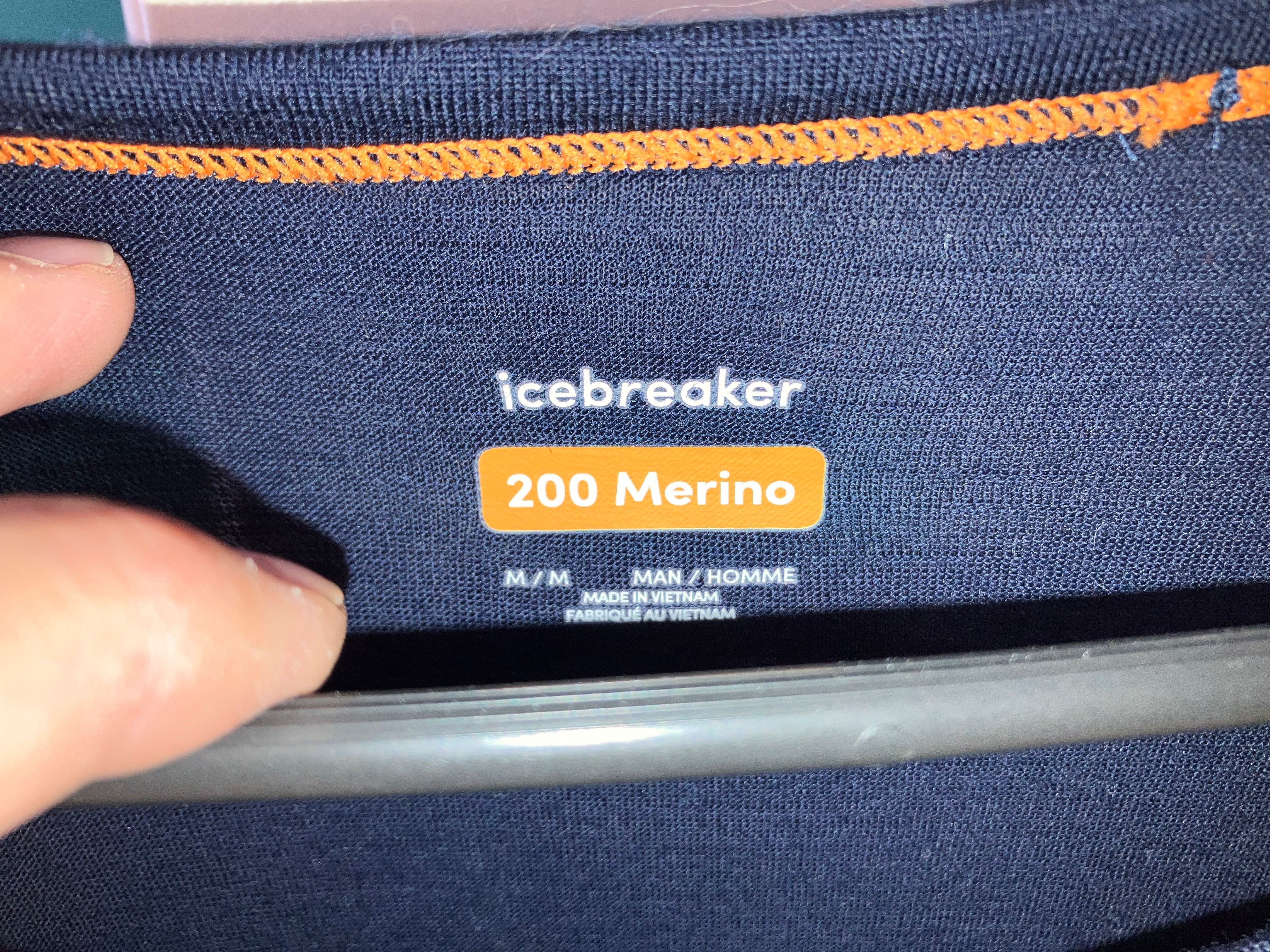 Bluza termoaktywna Icebreaker 200 - navy, rozmiar M