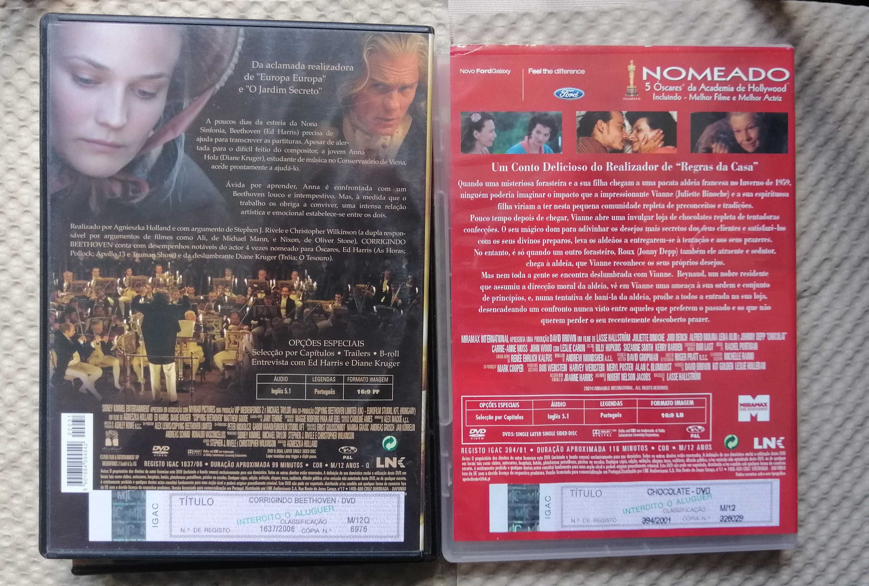 Corrigindo Beethoven Chocolate  Johnny Depp Julliette Binoche