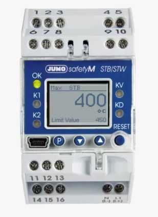 JUMO safetyM STB/STW Електронний обмежувач температури безпеки