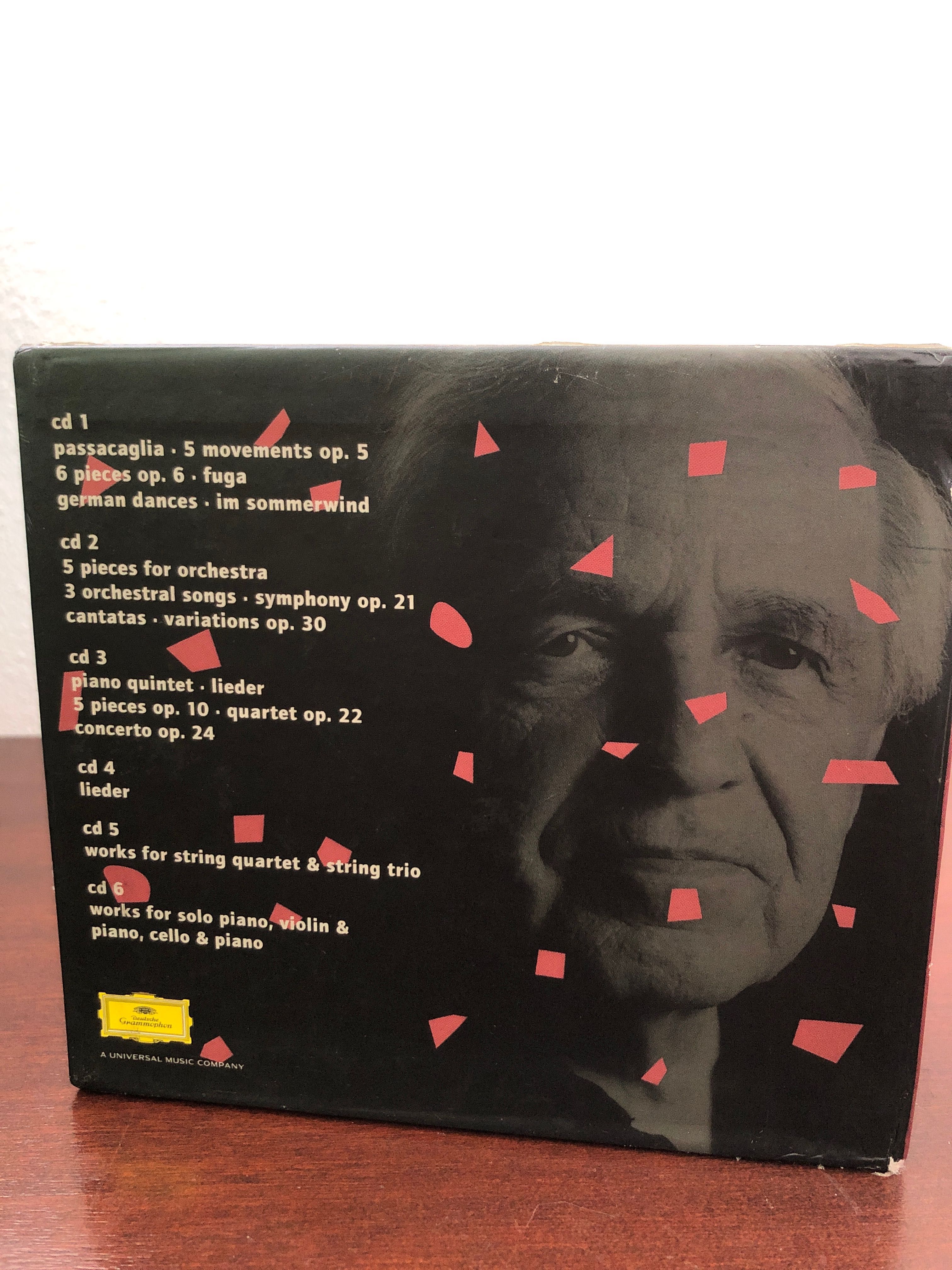 CD Deutsche Gramophone Complete Webern • Boulez