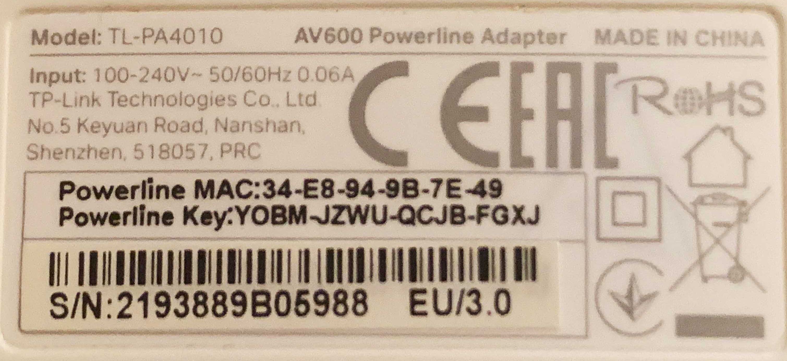 Zestaw transmiterów sieci i Wi-Fi AV600 TP-Link  TL-WPA4220 KIT
