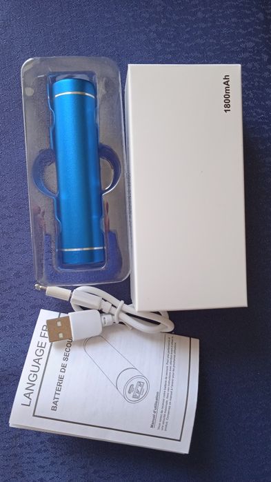 Powerbank 1800mAh NOVO Azul Bonito
