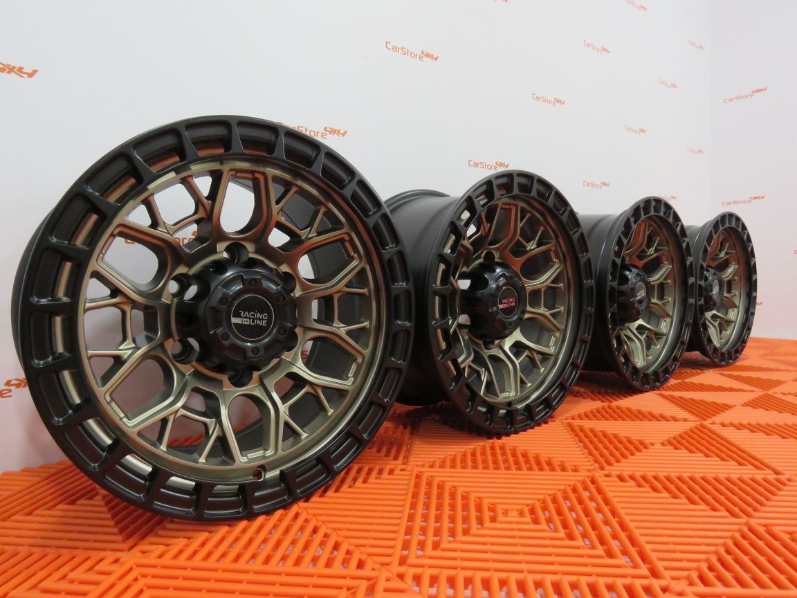 Jantes 4x4 15 x 8 et -10 6x139.7 Preto e Bronze