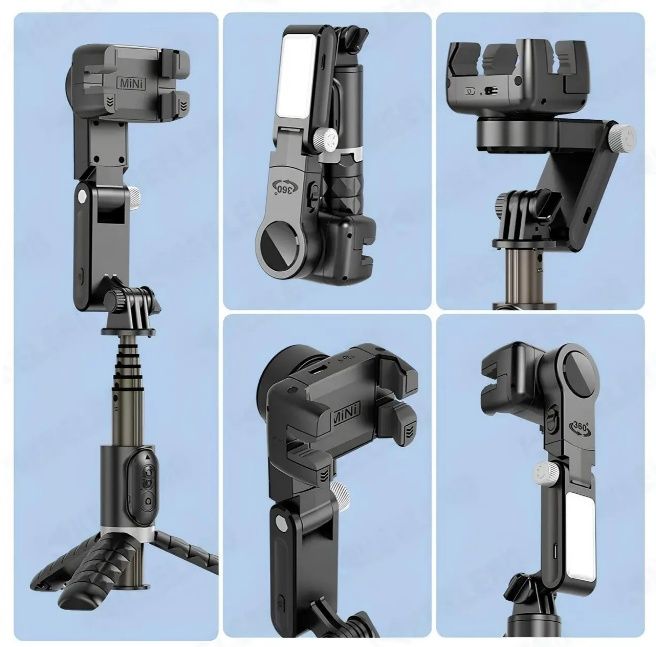 Штатив селфи палка со стабилизатором 360 Gimbal Q18 для телефона