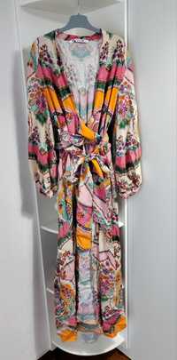 Sukienka kimono pareo Zara boho