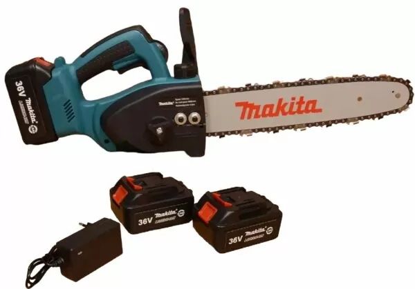 Аккумуляторная цепная пила MAKITA З6В 6А , электропила с двумя аккумул