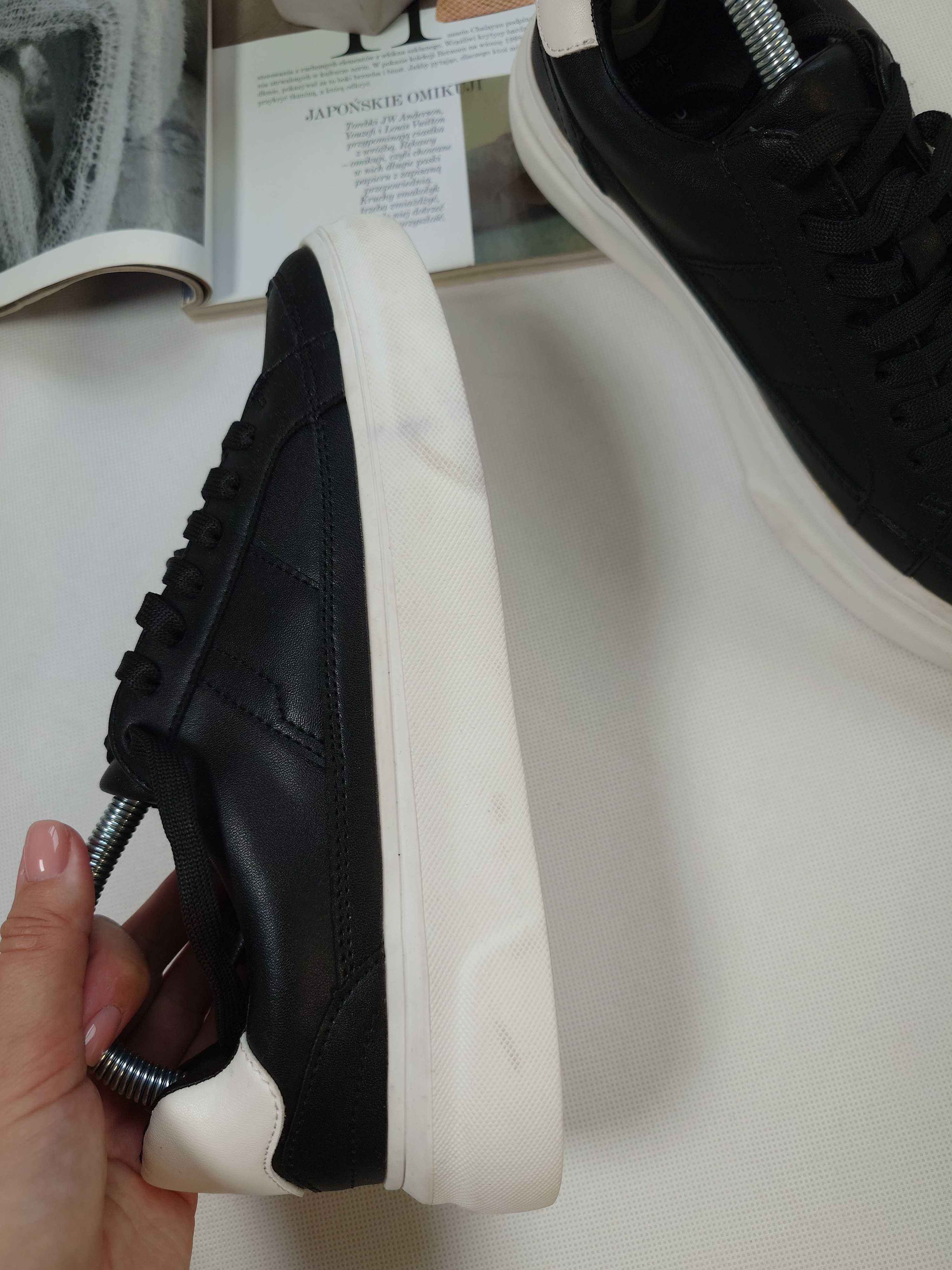 Czarne buty z eko-skóry Primark 40