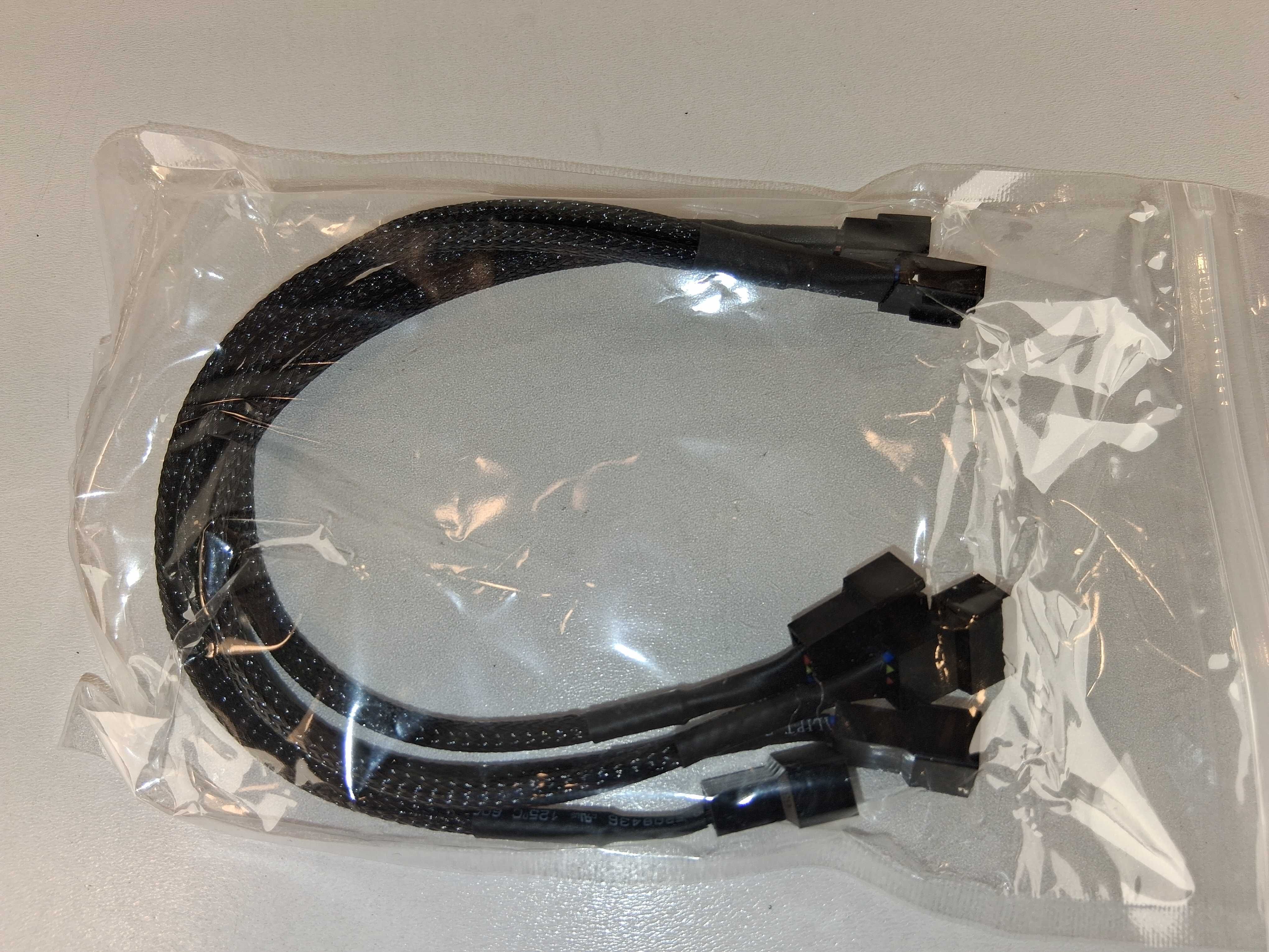 E013 Eboot Kabel PWM 1 Do 2 Rozdzielacz Wentylatorów PC Komputera