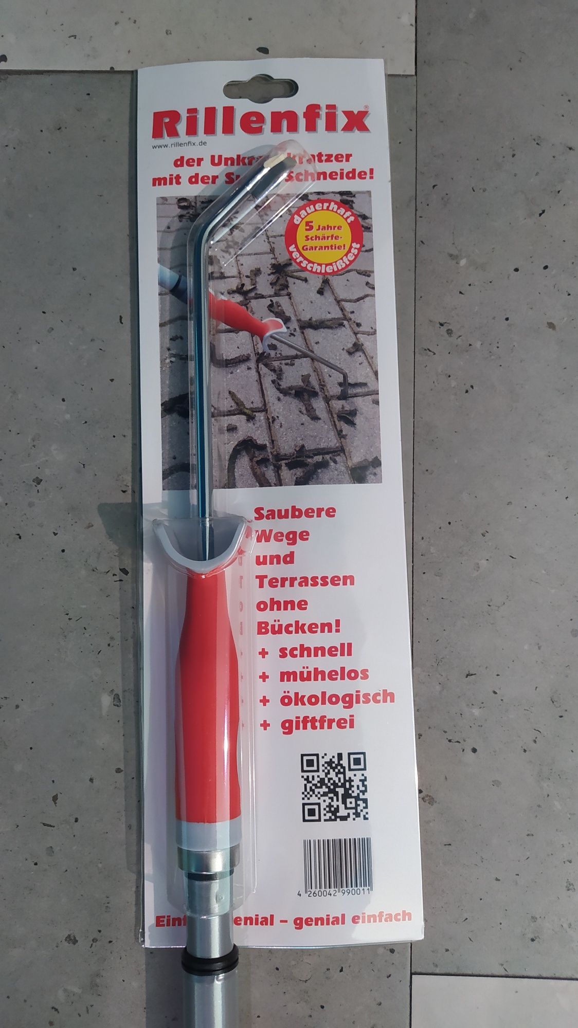 Rillenfix skrobaczka fug kostki brukowej z uchwytem teleskopowym