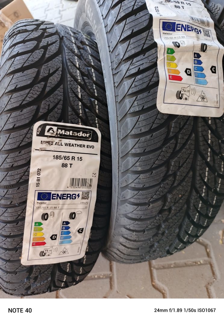 Nowe opony wielosezonowe Matador All Weather Evo 185/65/15 88T 24r