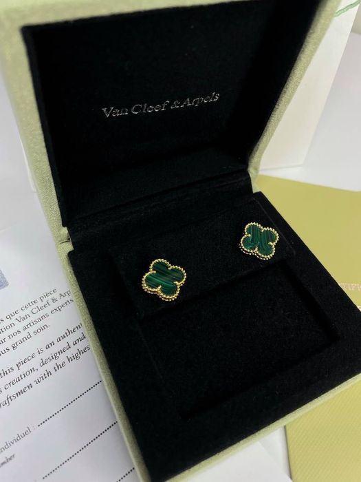 Сережки Van Cleef Vintage Alhambra кульчики