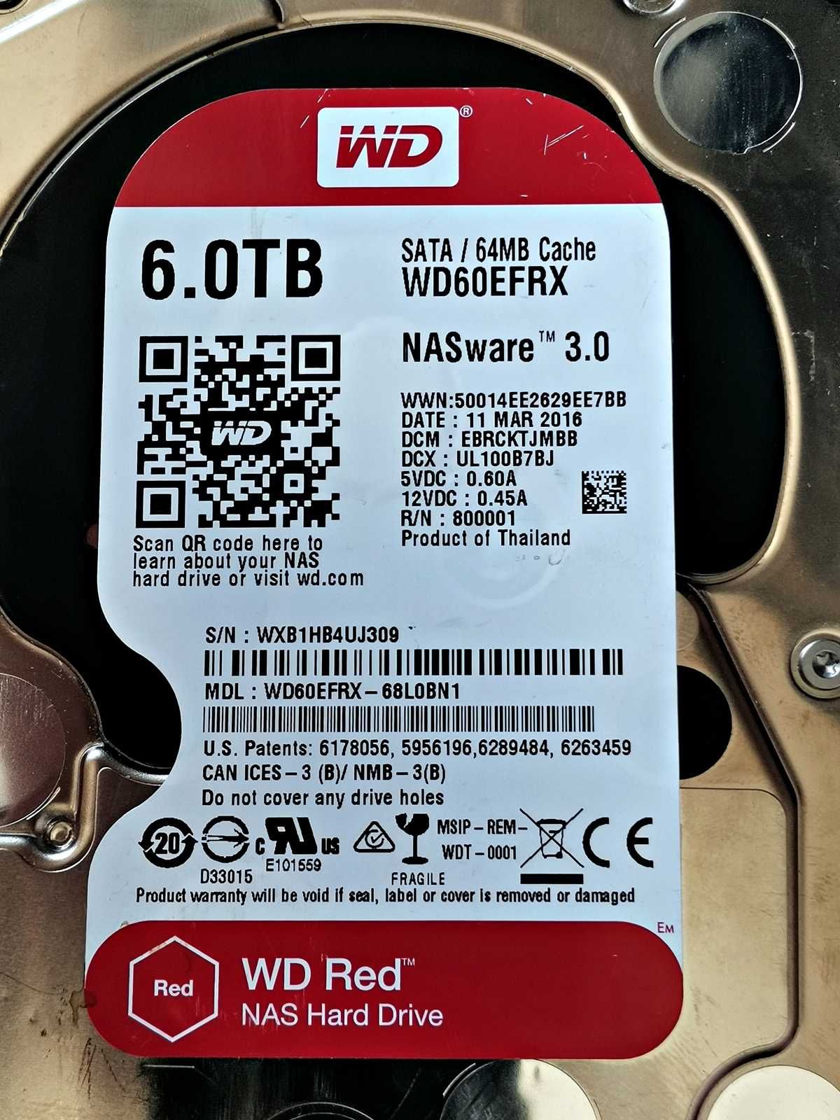 HDD 6TB WD - Zły !