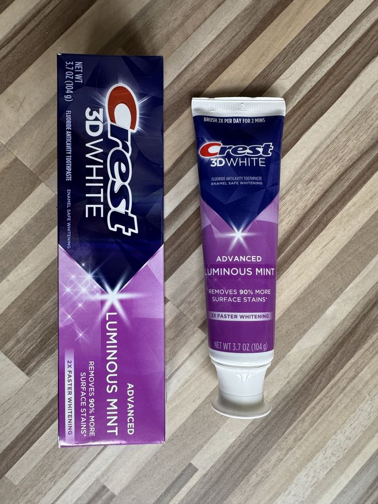 Отбеливающая зубная паста  Crest 3D White Advanced Luminous 104 гр