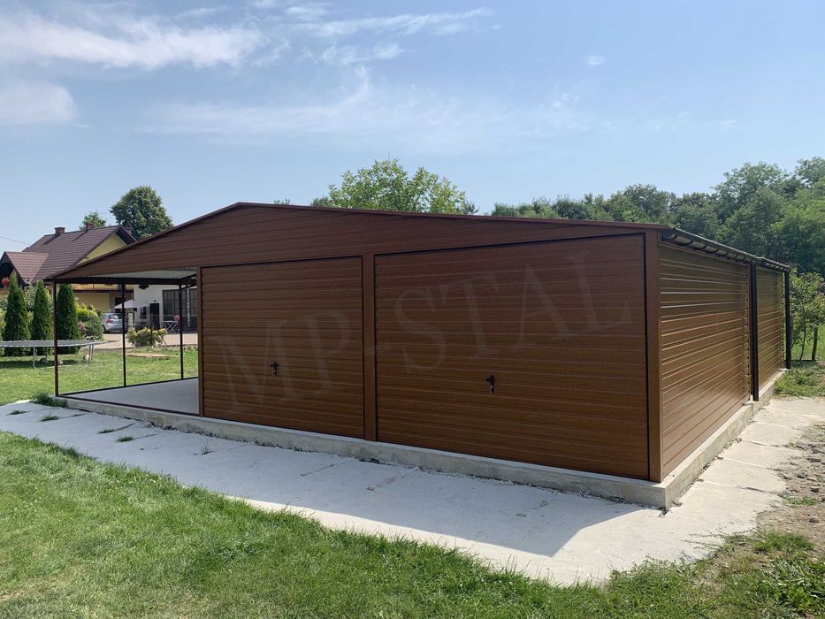 Garaże PREMIUM z wiatą boczną