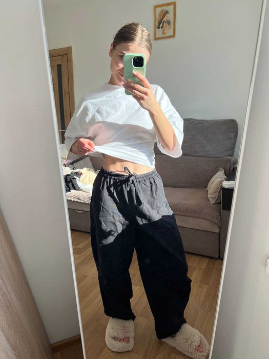 чорні котонові штани cos / штани cos