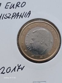 1 Euro Hiszpania 2017 r. Filip VI