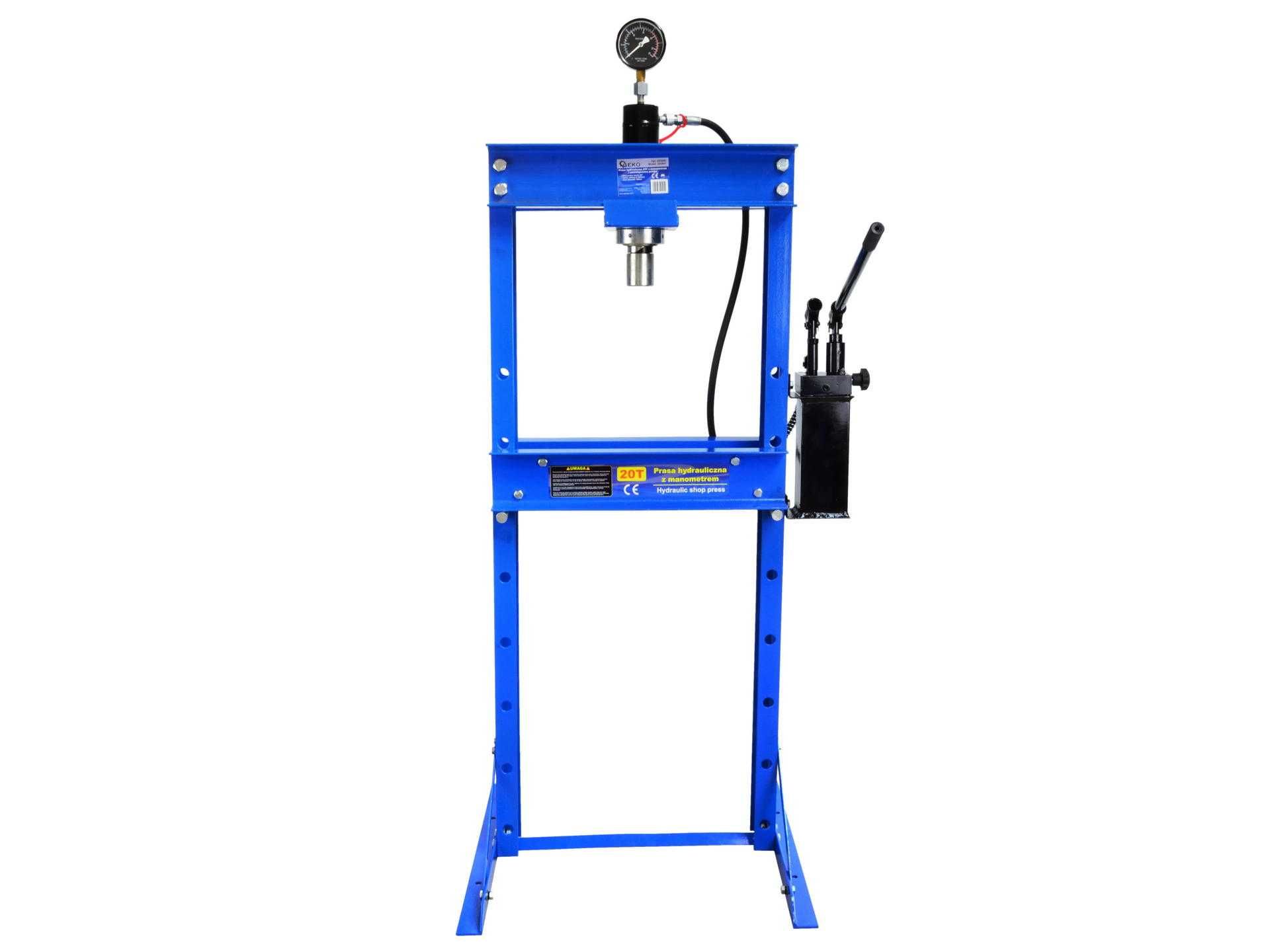 Prasa Hydrauliczna 20T Manometr POMPA 2 STOP GEKO