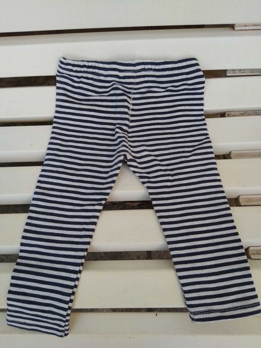 Calças de menina às riscas - ZARA - 18 - 24 meses - 92 cm