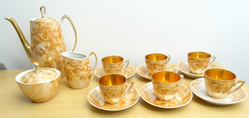 PRL, Chodzież serwis złoty marmurek