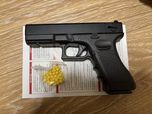 Pistola Airsoft Glock 18 com Ferrolho Metálico – 250 FPS, 12 BBs
