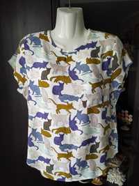Стильна,фірмова футболка,блуза з котом 44-46 р-H&M