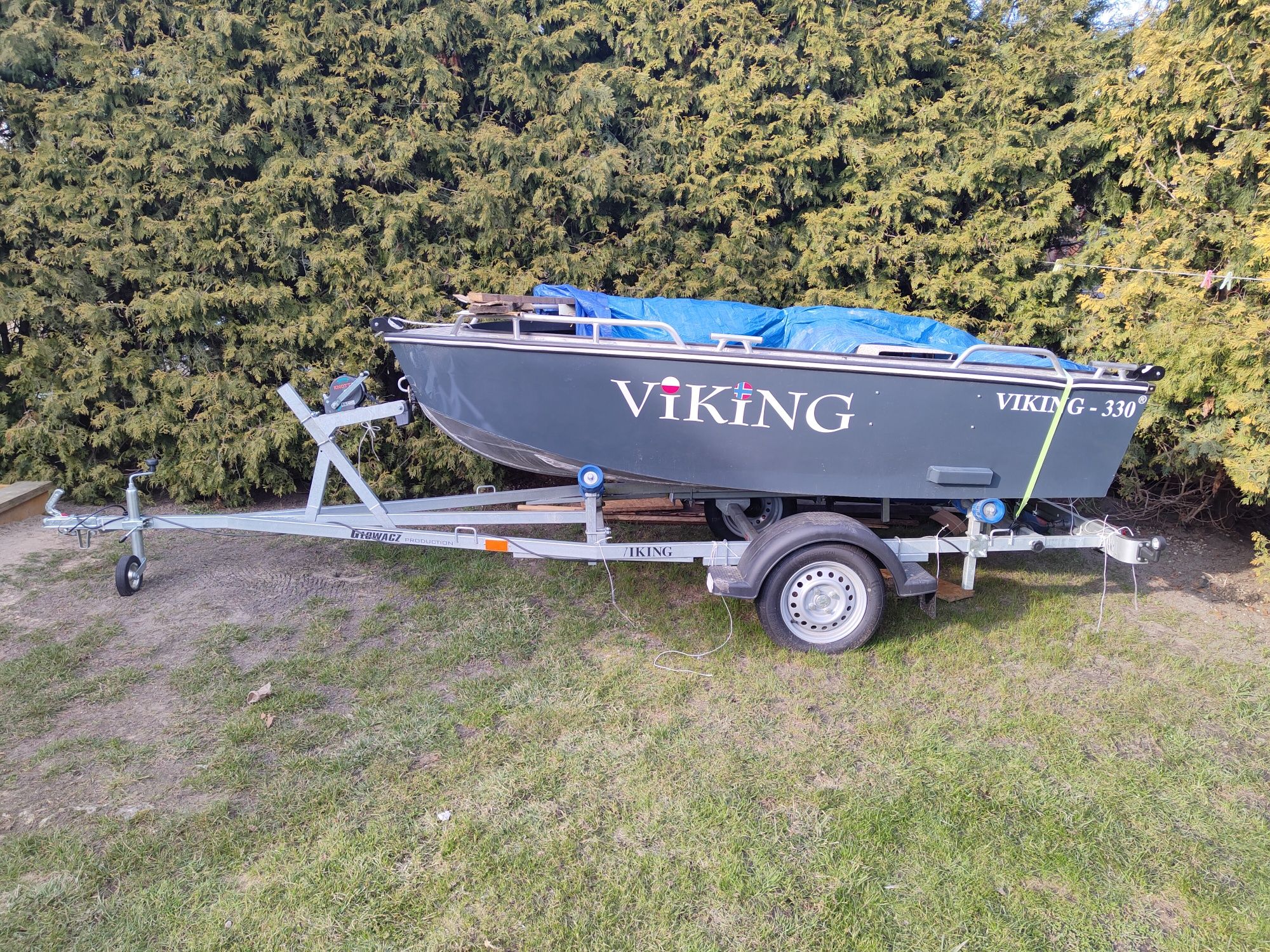 Łódka viking 330-3 z przyczepką