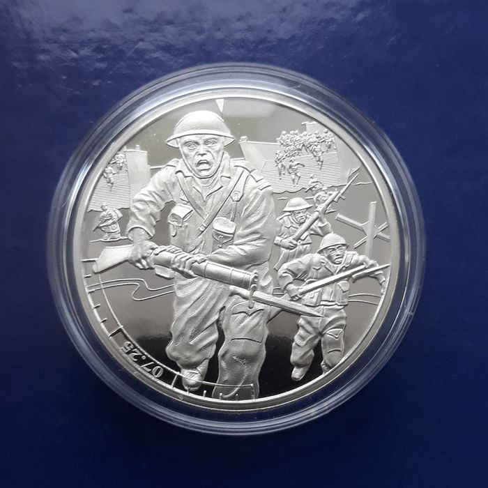 Moneta 5 funtów 2019 Proof - 75 Rocznica lądowania w Normandii (505)