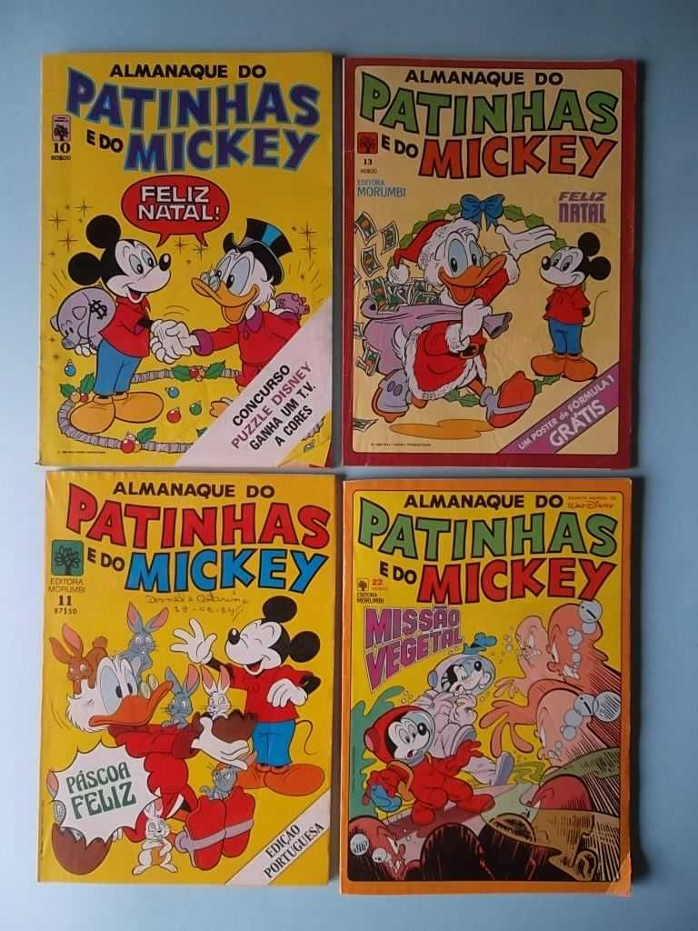 ALMANAQUE DO PATINHAS E DO MICKEY - 4 revistas