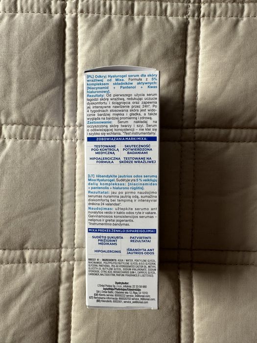 zestaw pielęgnacyjny do twarzy kremu SPF oraz serum Garnier Mixa