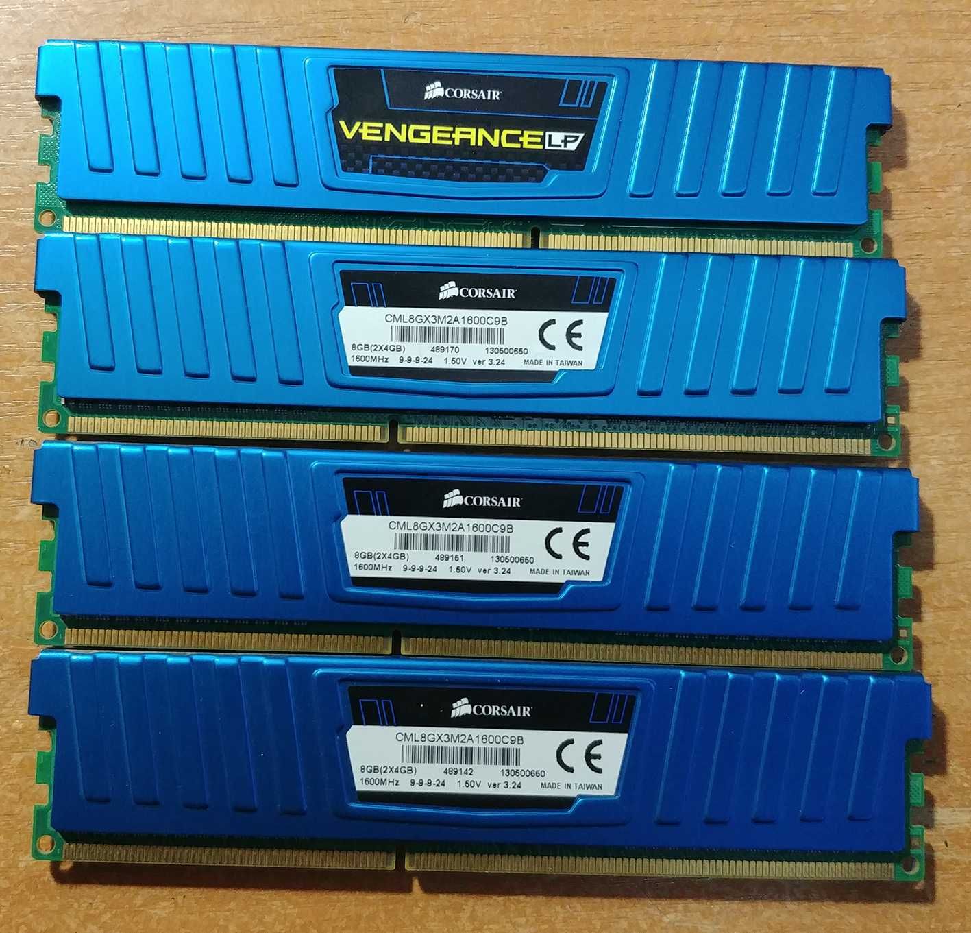 DDR3 Corsair Vengeance LP 4x4Gb 1600 9-9-9-24 4шт