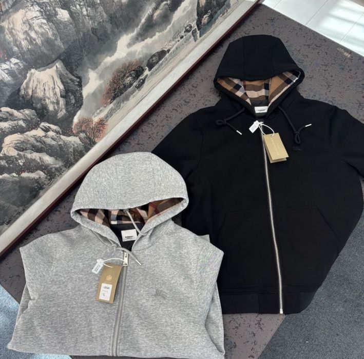‼️ЦІНУ ЗНИЖЕНО‼️ Зіп Худі Burberry / кофта на замку барбері