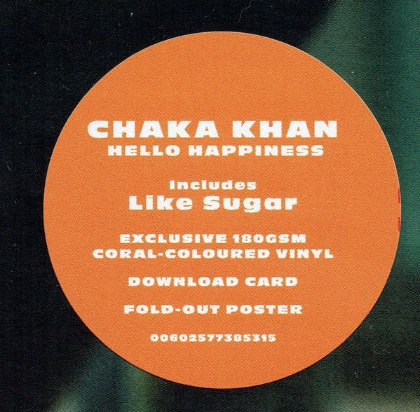 Chaka Khan ‎– Hello Happiness. Vinyl, LP, Limited Edition, Coral