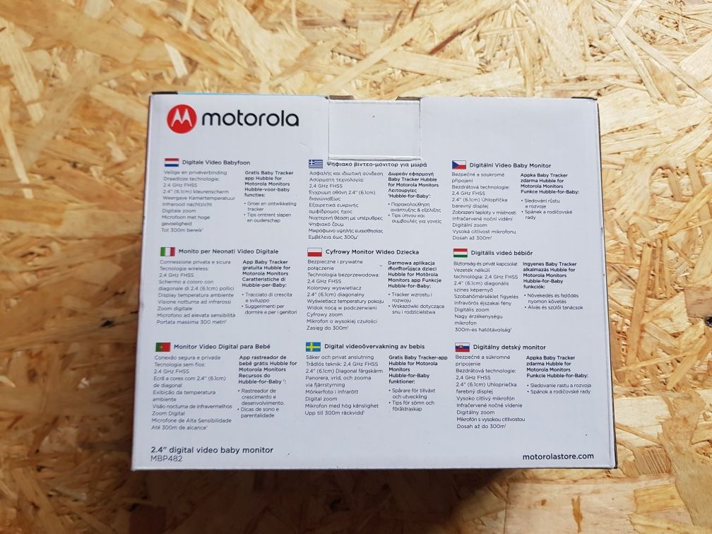 Câmara Intercomunicador Vigilância Bebe Motorola MBP482