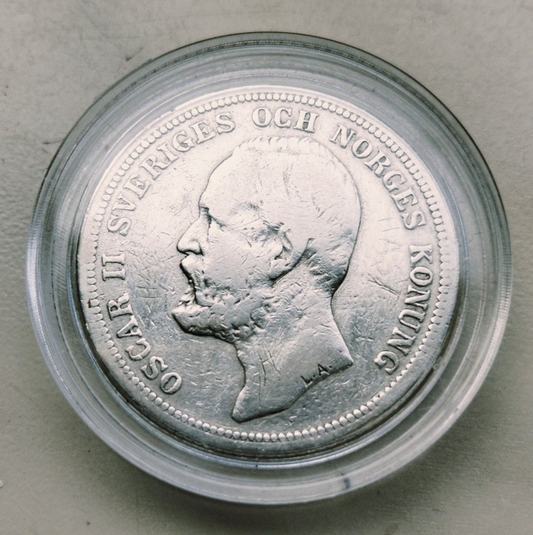 Szwecja 2 Korony 1900 r Oskar II srebro 800