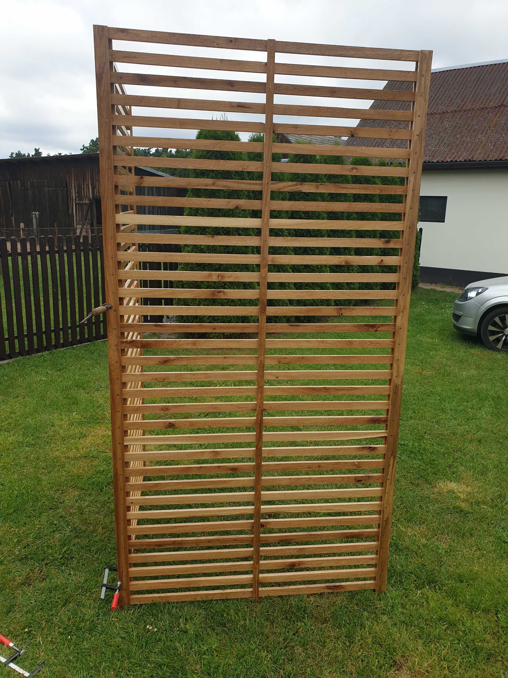 Nowoczesna pergola kratka taras balkon drabinka