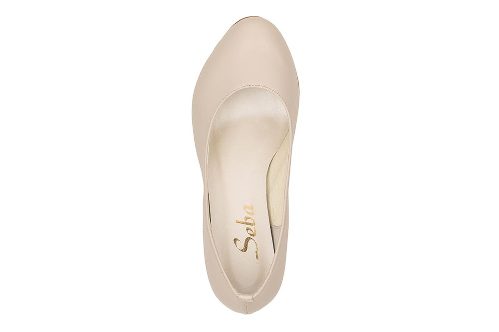 Czółenka C809 beż szerokie 43       (28 cm)