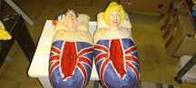 Par de pantufas Lady Diana e Princípe Carlos