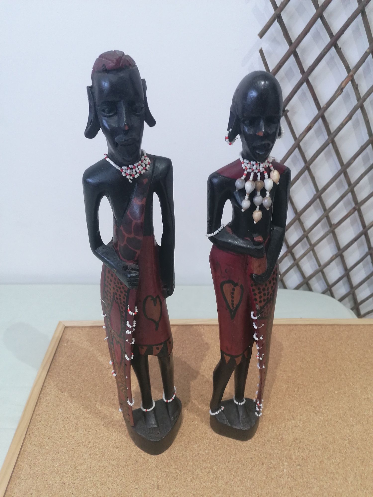 Par de estatuetas africanas