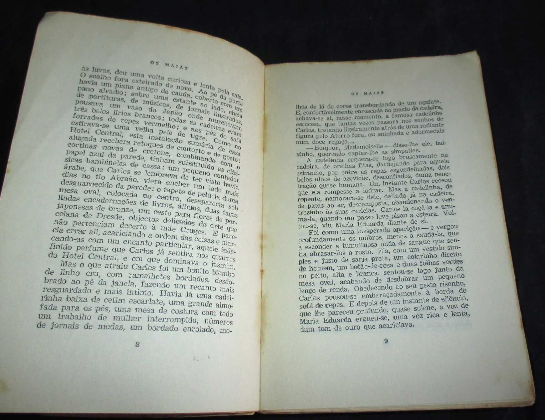 Livro Os Maias Episódios da Vida Romântica Eça de Queirós 2 Volumes