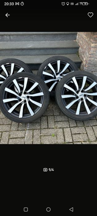 Sprzedam alufelgi AEZ 20" 9J ET40 5x120  275/35 stan bdb
