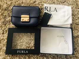 Furla mini оригинал синяя новая