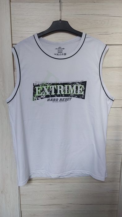 Biały podkoszulek męski, XXL