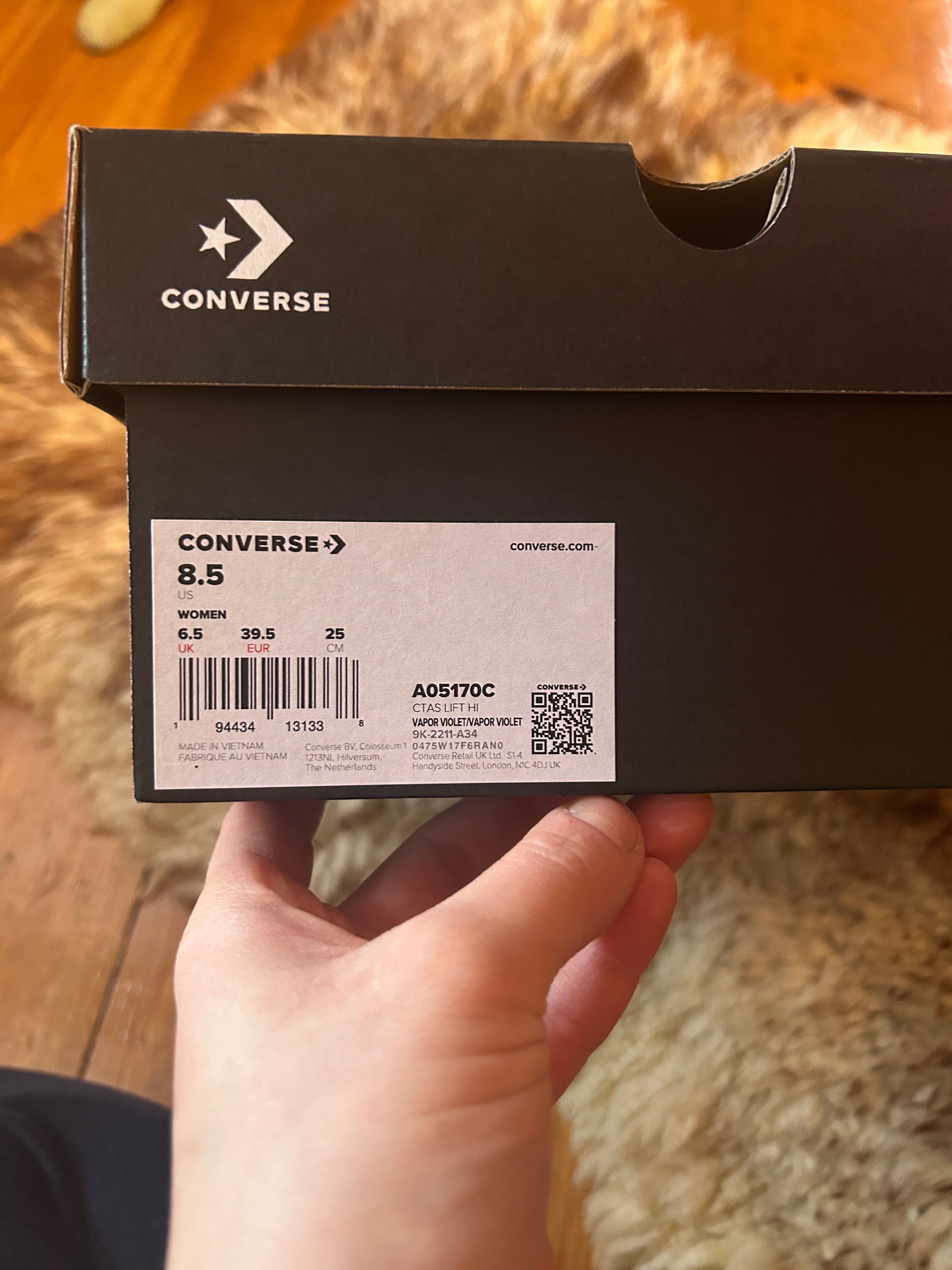 Converse nowe trampki wysokie buty na platformie dł wkładki 25 cm.