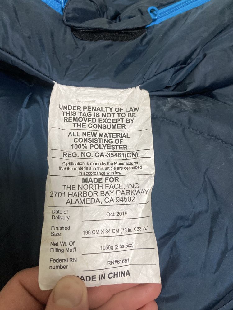 Спальный мешок The North Face Tundra.