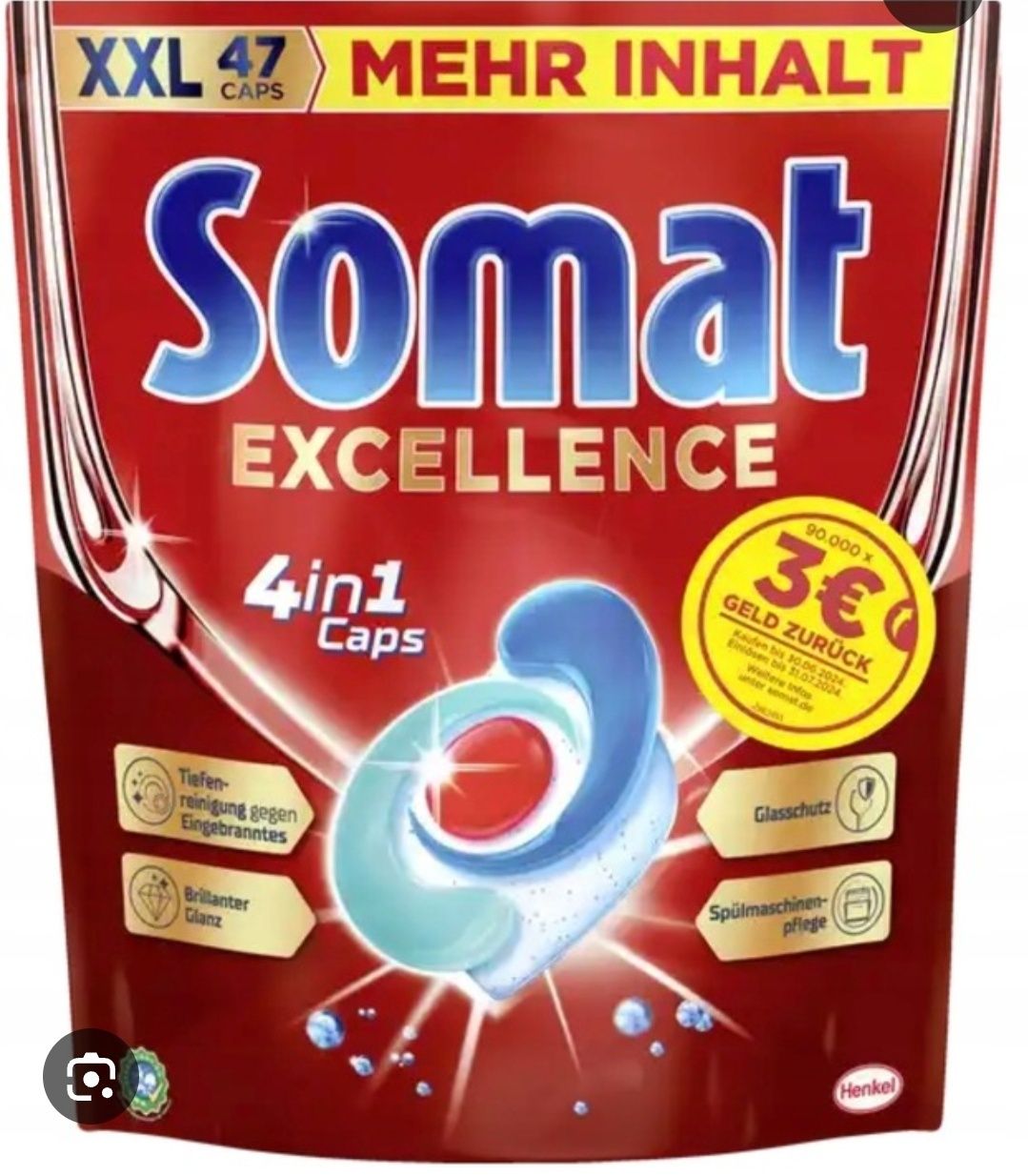 Zestaw 6 x 47 sztuk Somat Excellence 4in1  kapsułki do zmywarek