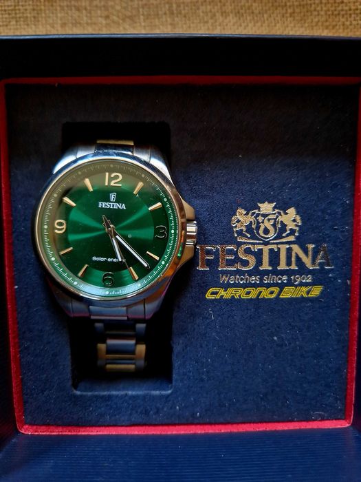 Годинник чоловічий Festina Energy Solar,  ідеал , зелені