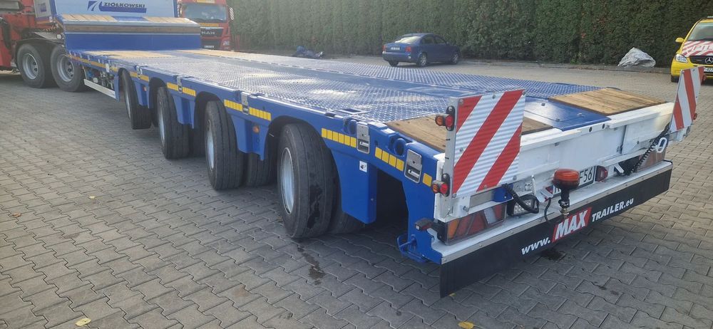 MAX Trailer F-S44-1BBY  MAX Trailer naczepa niskopodwoziowa 2x rozciągana